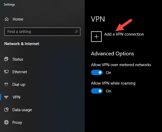 Add a VPN Connection