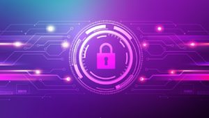 VPN Illustration on Purple Background