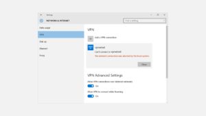 VPN Connection Failed The Request was Aborted