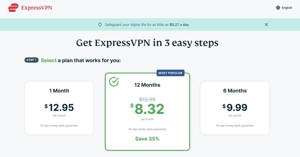 ExpressVPN Order Page
